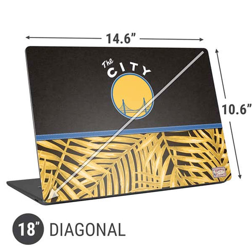 NBA Golden State Warriors Retro Palms Universal Laptop 18in (14.6 x 10.6in) Skin