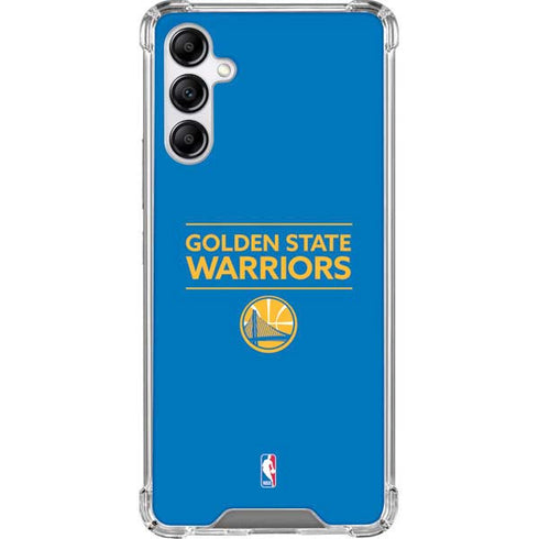 NBA Golden State Warriors Standard - Blue Galaxy A14 5G Clear Case