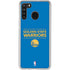 NBA Golden State Warriors Standard - Blue Galaxy A21 Clear Case