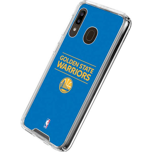 NBA Golden State Warriors Standard - Blue Galaxy A30 Clear Case