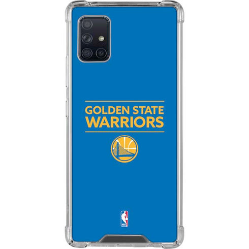 NBA Golden State Warriors Standard - Blue Galaxy A51 5G Clear Case