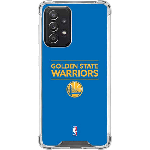 NBA Golden State Warriors Standard - Blue Galaxy A52 5G Clear Case