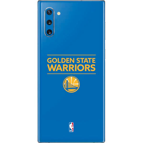 NBA Golden State Warriors Standard - Blue Galaxy Note 10 Skin