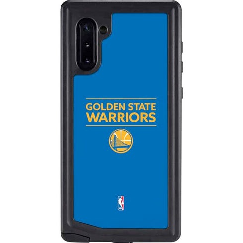 NBA Golden State Warriors Standard - Blue Galaxy Note 10 Waterproof Case