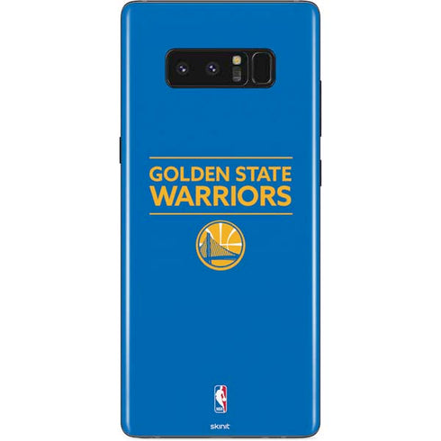 NBA Golden State Warriors Standard - Blue Galaxy Note 8 Skin