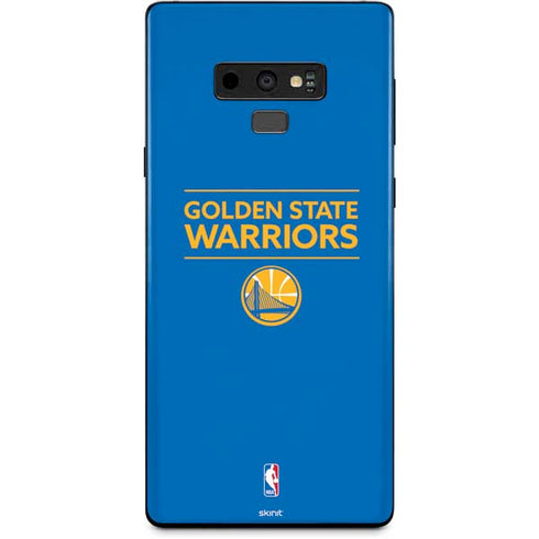 NBA Golden State Warriors Standard - Blue Galaxy Note 9 Skin