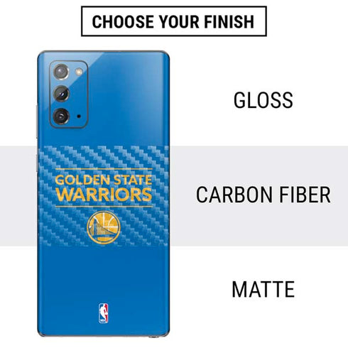 NBA Golden State Warriors Standard - Blue Galaxy Note20 5G Skin