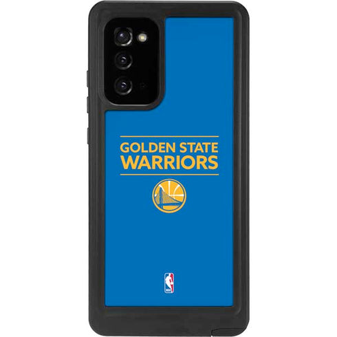 NBA Golden State Warriors Standard - Blue Galaxy Note20 5G Waterproof Case