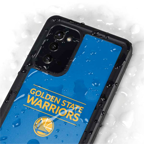 NBA Golden State Warriors Standard - Blue Galaxy Note20 5G Waterproof Case