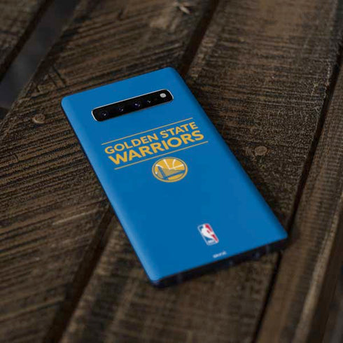 NBA Golden State Warriors Standard - Blue Galaxy S10 Plus Skin