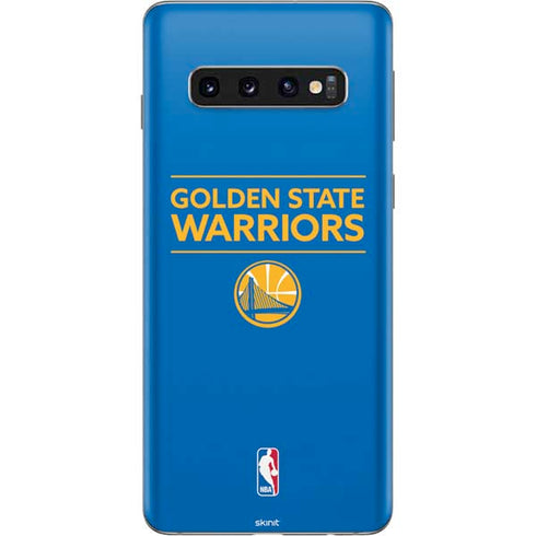 NBA Golden State Warriors Standard - Blue Galaxy S10 Skin