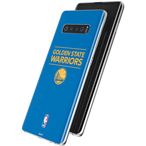 NBA Golden State Warriors Standard - Blue Galaxy S10 Skin