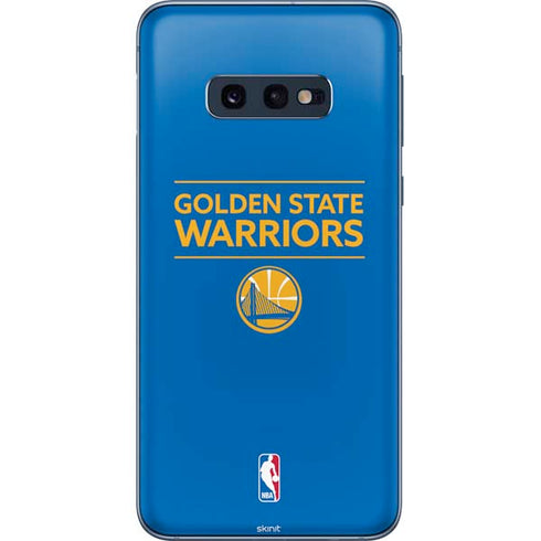 NBA Golden State Warriors Standard - Blue Galaxy S10e Skin