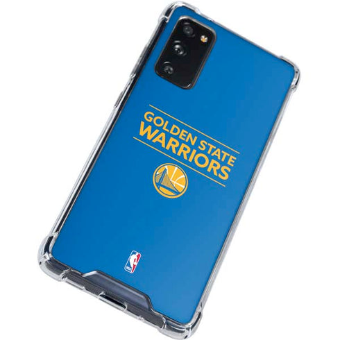 NBA Golden State Warriors Standard - Blue Galaxy S20 FE Clear Case
