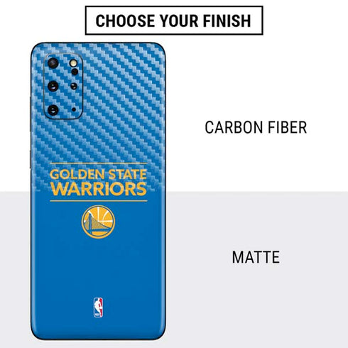 NBA Golden State Warriors Standard - Blue Galaxy S20 Plus Skin