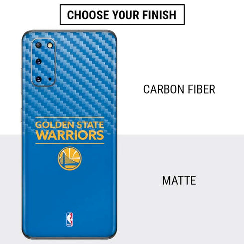 NBA Golden State Warriors Standard - Blue Galaxy S20 Skin