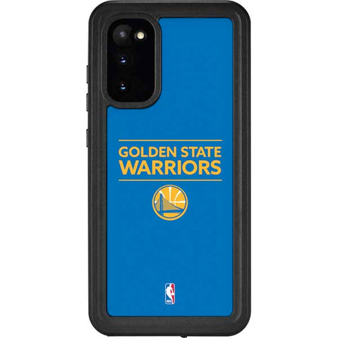 NBA Golden State Warriors Standard - Blue Galaxy S20 Waterproof Case