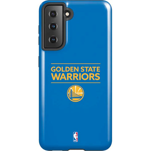 NBA Golden State Warriors Standard - Blue Galaxy S21 5G Pro Case