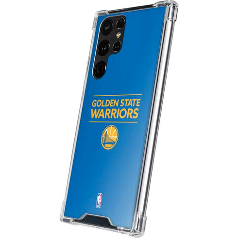 NBA Golden State Warriors Standard - Blue Galaxy S22 Ultra Clear Case