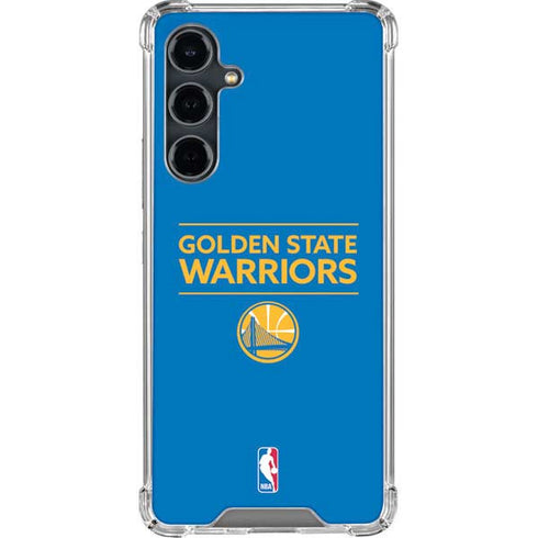 NBA Golden State Warriors Standard - Blue Galaxy S23 FE Clear Case