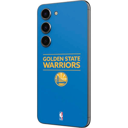 NBA Golden State Warriors Standard - Blue Galaxy S23 Skin