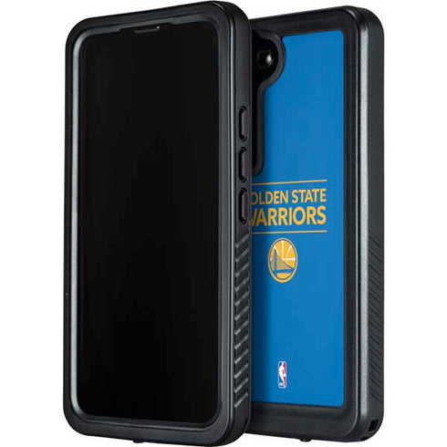 NBA Golden State Warriors Standard - Blue Galaxy S23 Waterproof Case