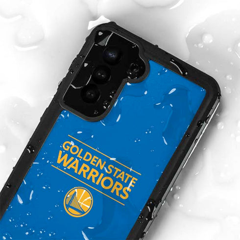 NBA Golden State Warriors Standard - Blue Galaxy S23 Waterproof Case
