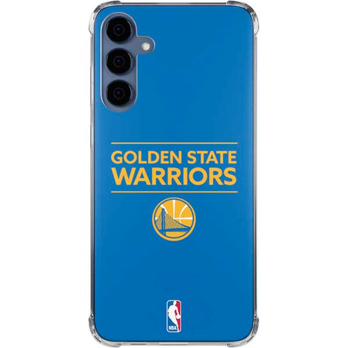 NBA Golden State Warriors Standard - Blue Galaxy S24 Clear Case