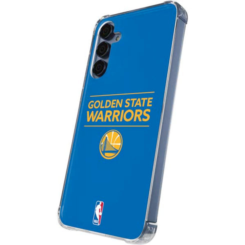 NBA Golden State Warriors Standard - Blue Galaxy S24 Clear Case