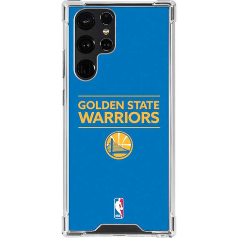 NBA Golden State Warriors Standard - Blue Galaxy S24 Ultra Clear Case