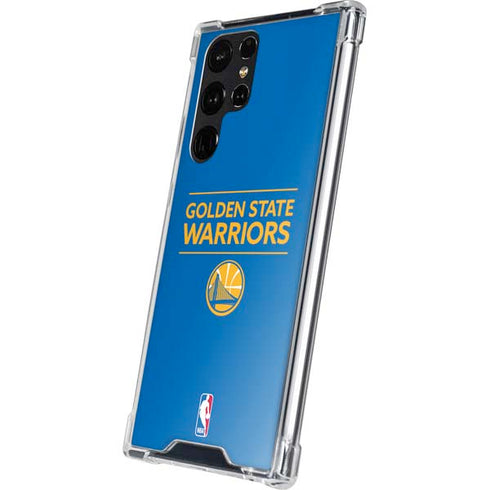 NBA Golden State Warriors Standard - Blue Galaxy S24 Ultra Clear Case