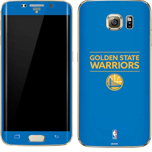NBA Golden State Warriors Standard - Blue Galaxy S7 Edge Skin