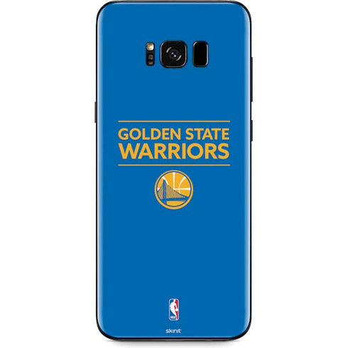 NBA Golden State Warriors Standard - Blue Galaxy S8 Skin