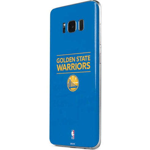 NBA Golden State Warriors Standard - Blue Galaxy S8 Skin