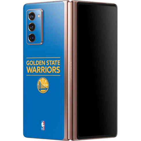NBA Golden State Warriors Standard - Blue Galaxy Z Fold2 5G Skin