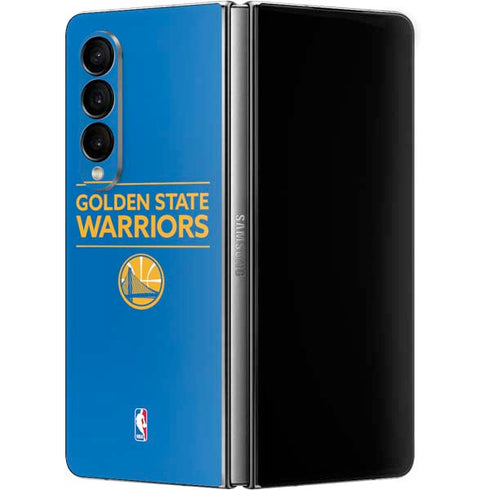 NBA Golden State Warriors Standard - Blue Galaxy Z Fold4 5G Skin