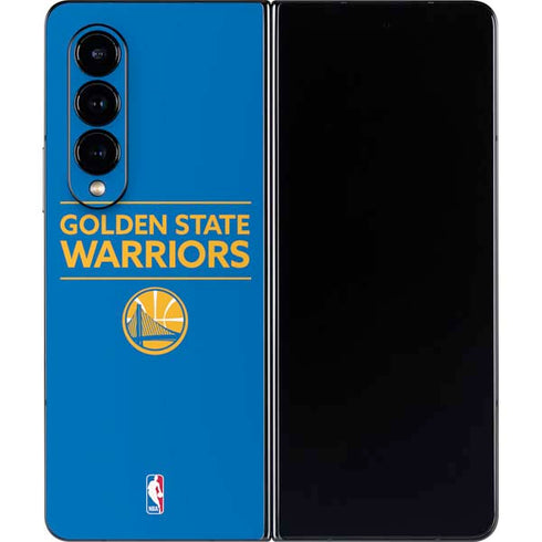 NBA Golden State Warriors Standard - Blue Galaxy Z Fold4 5G Skin