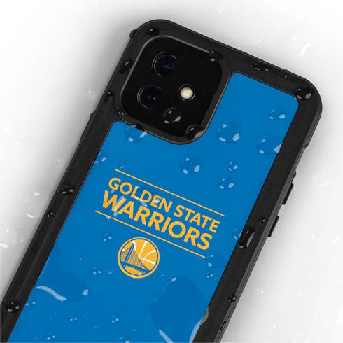 NBA Golden State Warriors Standard - Blue iPhone 12 Mini Waterproof Case