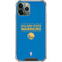 NBA Golden State Warriors Standard - Blue iPhone 12 Pro Clear Case