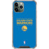 NBA Golden State Warriors Standard - Blue iPhone 12 Pro Max Clear Case