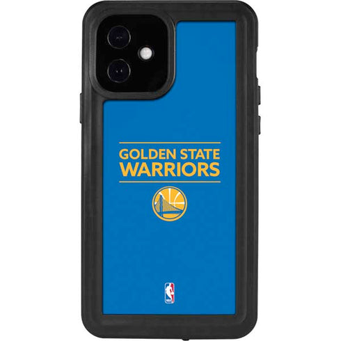 NBA Golden State Warriors Standard - Blue iPhone 12 Waterproof Case