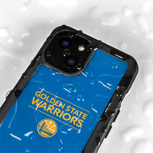 NBA Golden State Warriors Standard - Blue iPhone 13 Mini Waterproof Case