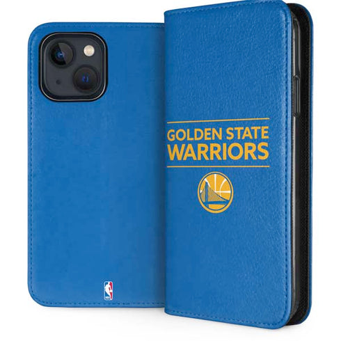 NBA Golden State Warriors Standard - Blue iPhone 15 Plus Folio Case