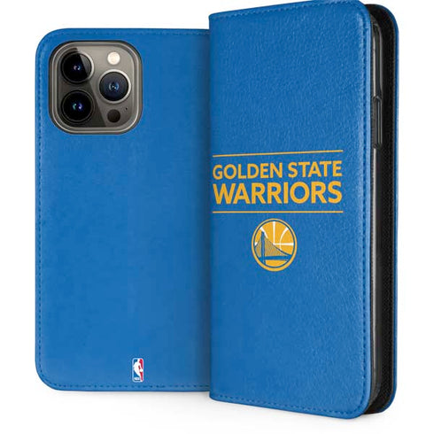 NBA Golden State Warriors Standard - Blue iPhone 15 Pro Max Folio Case