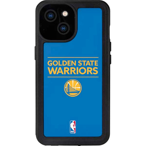 NBA Golden State Warriors Standard - Blue iPhone 15 Waterproof Case