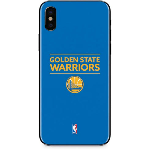 NBA Golden State Warriors Standard - Blue iPhone X Skin