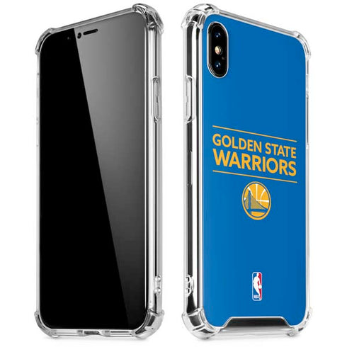 NBA Golden State Warriors Standard - Blue iPhone XS Max Clear Case