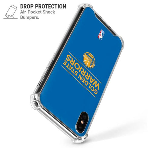 NBA Golden State Warriors Standard - Blue iPhone XS Max Clear Case