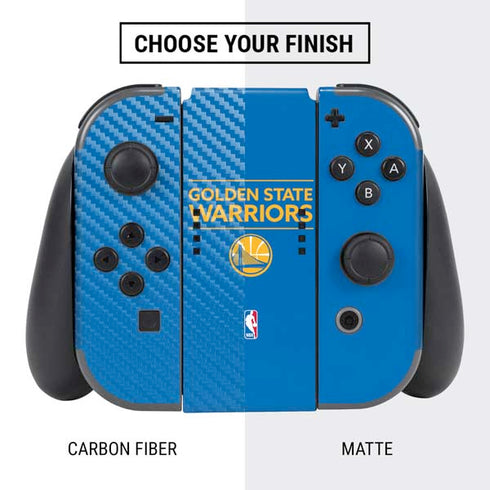 NBA Golden State Warriors Standard - Blue Nintendo Switch Bundle Skin