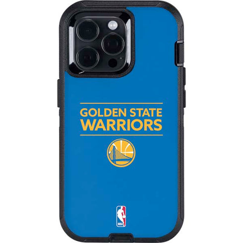 NBA Golden State Warriors Standard - Blue Otterbox Defender iPhone Skin